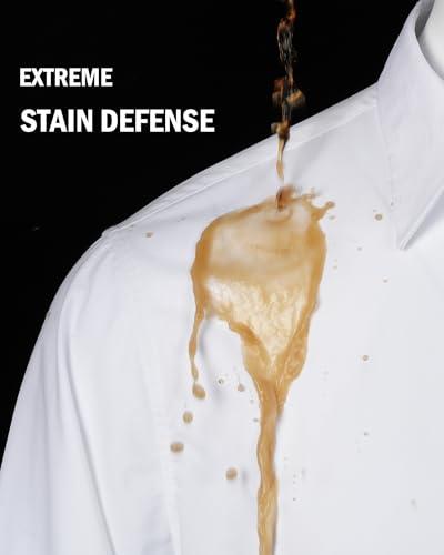 Men's Stretch Stain Shield Short Sleeve Dress Shirts for Casual Wear
| Solid Formal Shirt with Stretch Stain Protection