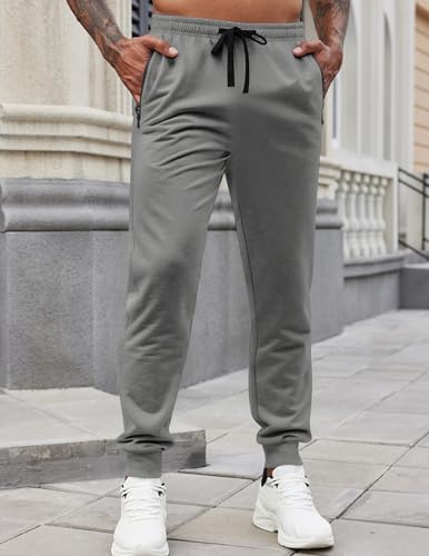 COOFANDY Men's Lightweight Joggers Athletic Tracks Pants with Zipper Pockets Slim Fit for Comfortable Workout
| COOFAND