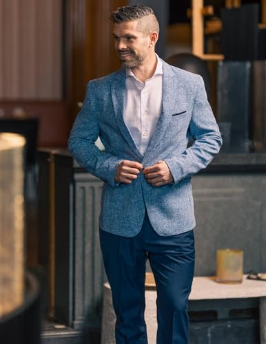 COOFANDY Men's Expandable Waist Wrinkle-Free Flat Front Casual Dress Slacks for Business Casual
| COOFANDY Men's Expand